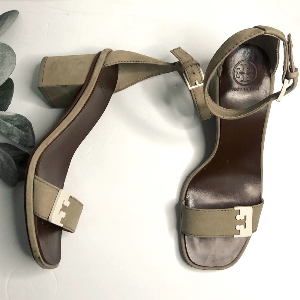 Tory Burch Suede Gabrielle block heel